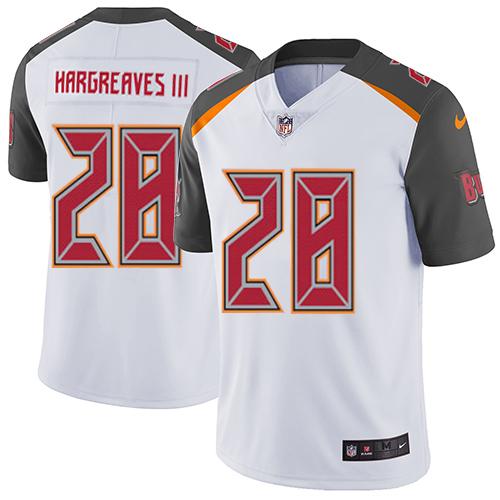 Nike Buccaneers #28 Vernon Hargreaves III White Men's Stitched NFL Vapor Untouchable Limited Jersey